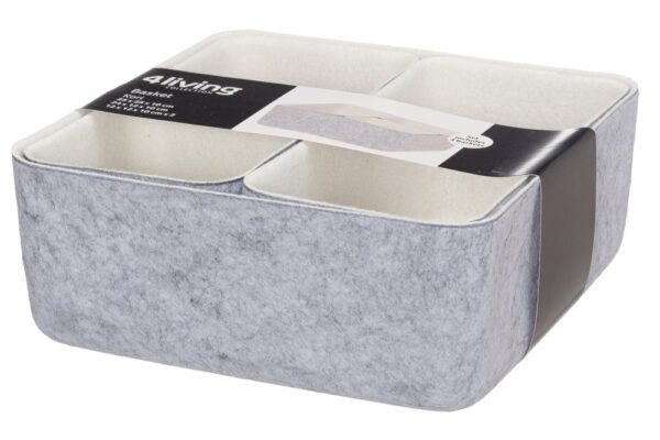 Korvide komplekt Candy vildist hall/kreem 4tk