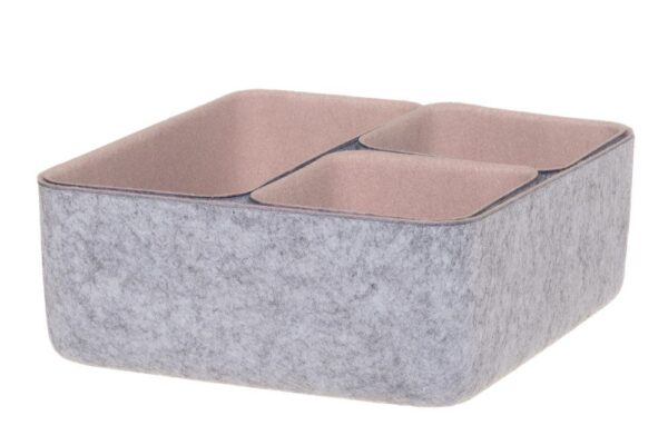 Korvide komplekt Candy vildist hall/roosa 4tk