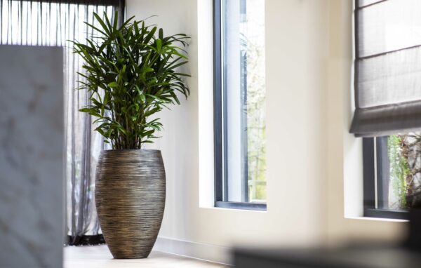 Lillepott Rib NL Deluxe Ø50x h72cm kuldne
