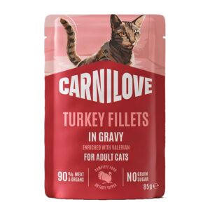 Carnilove märgtoit kassile Turkey Gravy with Valerian 85g