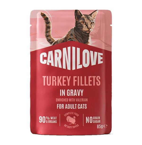 Carnilove märgtoit kassile Turkey Gravy with Valerian 85g