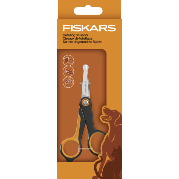 Fiskars ümarate otstega käärid lemmikloomale