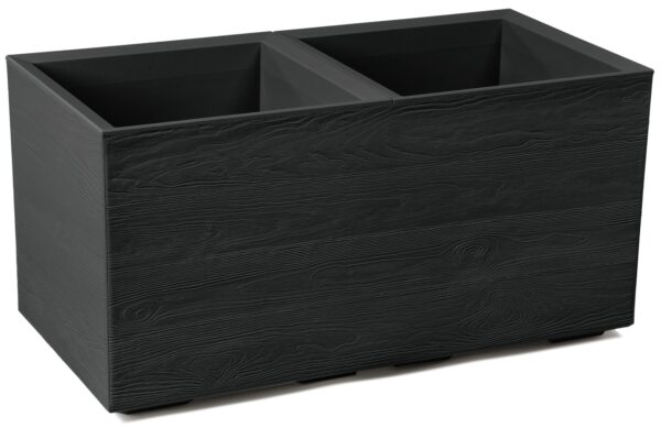 Lillekast ratastel Karo 80x40x h40cm 72L must