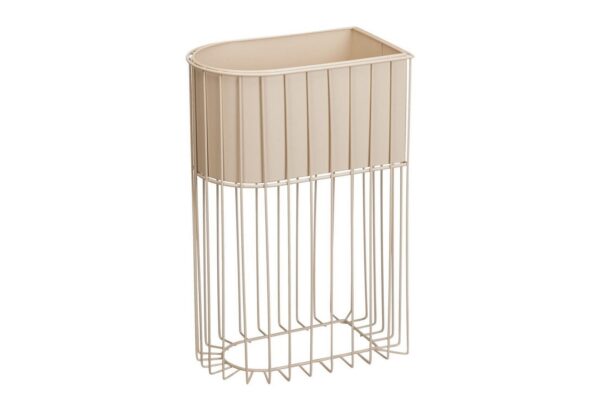 Lillepostament metall 28x17,5x h43cm beež