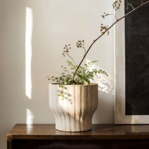 Lillepott Decoris Ø29x h26cm valge