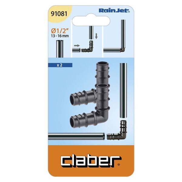 Claber põlv 1/2" peatorule 2tk