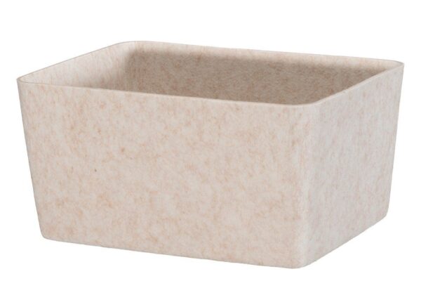 Hoiukorv Candy vildist kaanega beež 32x24x h16cm