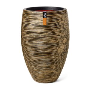 Lillepott Rib NL Deluxe Ø50x h72cm kuldne