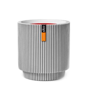 Õuepott Groove silinder NL Ø44x h46 valge