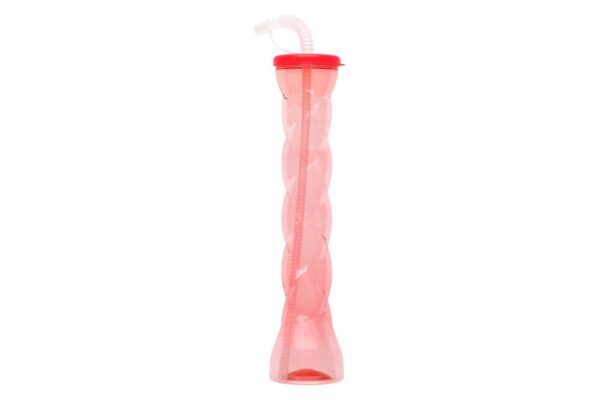 Joogitops kõrrega roosa 500ml