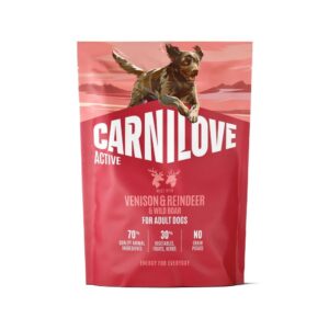 Carnilove kuivtoit koerale Active Venison & Reindeer & Wild Boar 1,5kg