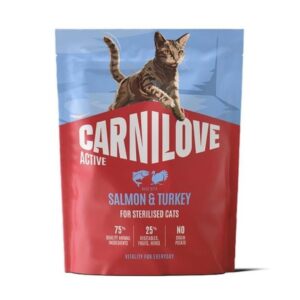 Carnilove kuivtoit kassile Active Salmon & Turkey Adult Sterilised 0,4kg