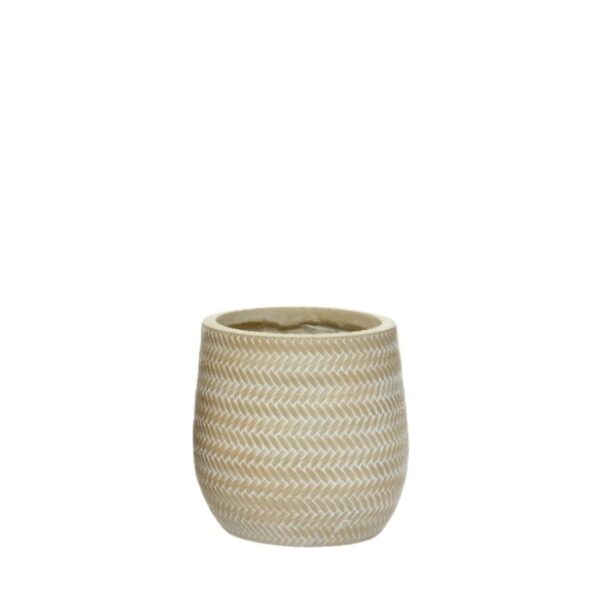 Õuepott Alex Ø22x h22cm beež