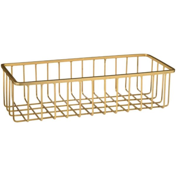 Korv metallist kuldne 12x27x7cm