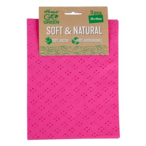 Puhastuslapid Soft & Natural 35x45cm 3tk