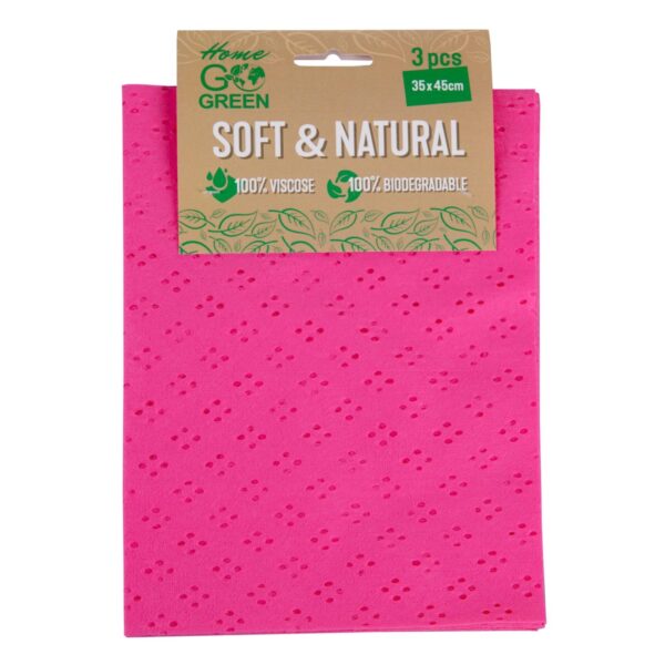 Puhastuslapid Soft & Natural 35x45cm 3tk