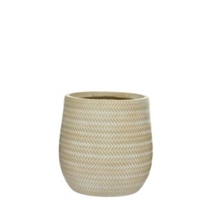 Õuepott Alex Ø32x h32cm beež