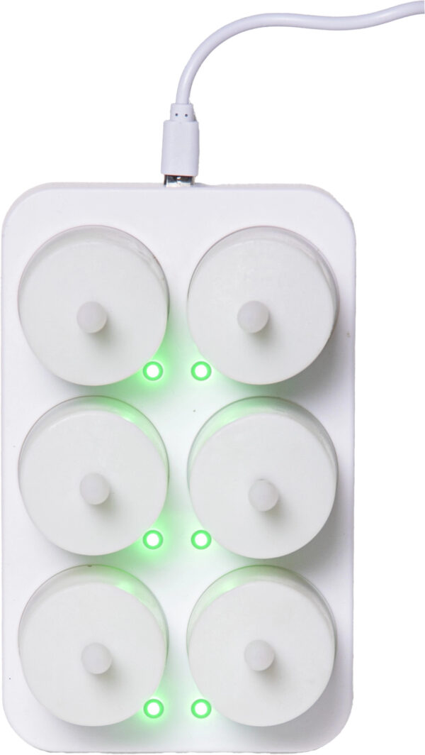 LED küünlad laadijaga 4x6cm 6tk