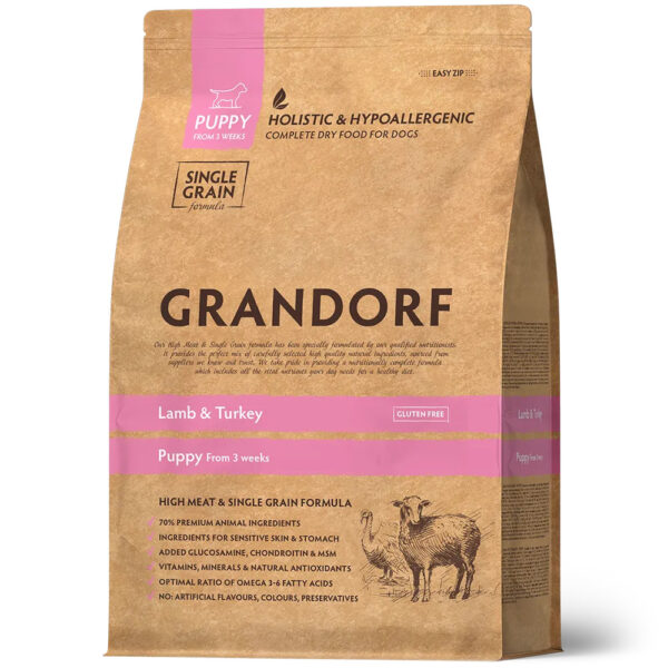 Grandorf kuivtoit kutsikale Lammas ja Kalkun 10kg