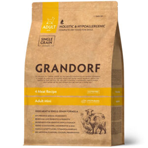Grandorf kuivtoit väikestele koertele 4 lihaga 3kg