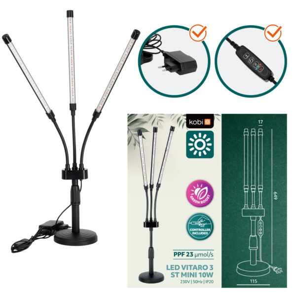Taimelamp Vitaro mini LED 10W must