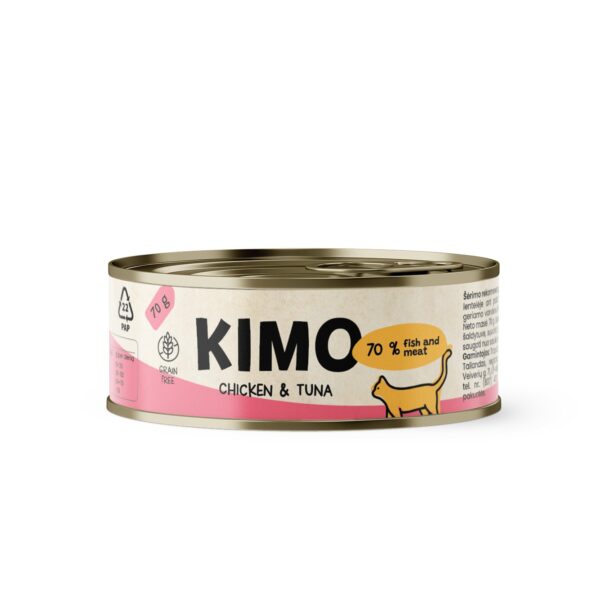 Kimo märgtoit kassile Chicken & Tuna 70g