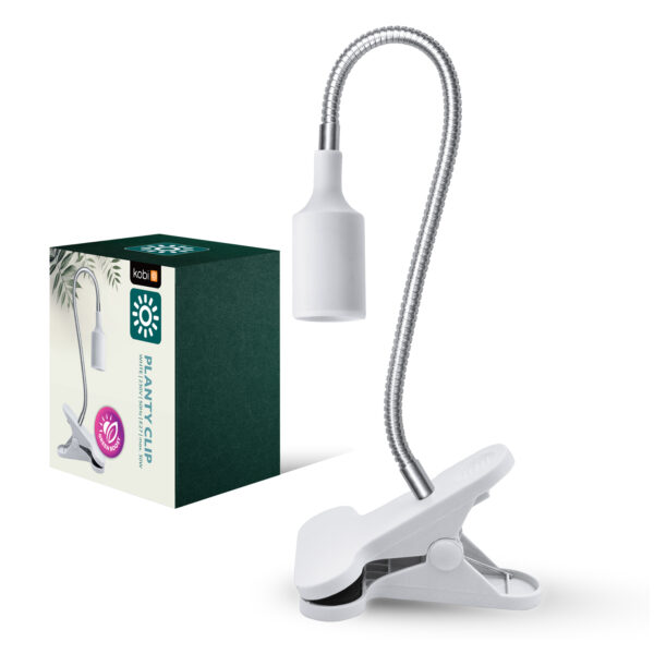 Taimelamp Kobi Planty clip E27 valge
