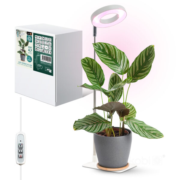 Taimelamp Verdi V2 LED 5W teleskoop valge