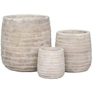 Savipott Kimi M Ø29x h30cm terrakota valge