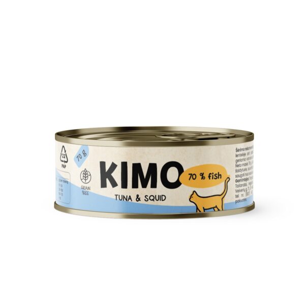 Kimo märgtoit kassile Tuna & Squid 70g