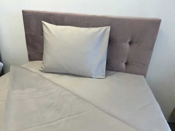 Tekikott satiinist LUX helehall 240x210cm