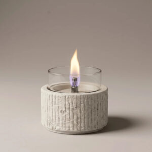 Tenderflame Glow Lotus 10 lauakamin valge Ø10,1x h8,5cm