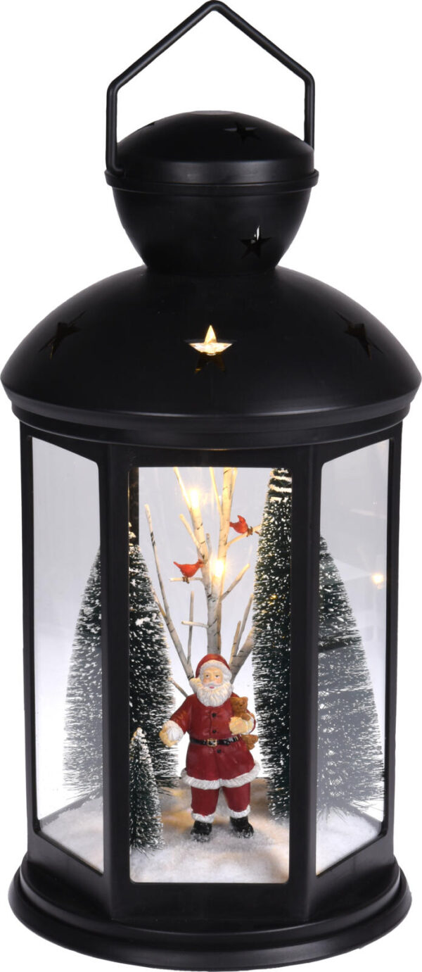 LED-valgustusega Jõululatern kaleidoskoobiefektiga must 43 cm, erinevad 1tk