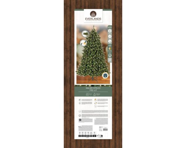 Kunstkuusk Malmö roheline LED tuledega 210cm