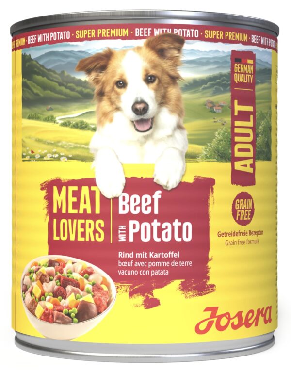 Josera konserv koerale Meat Lovers Menu Beef with Potato 800g