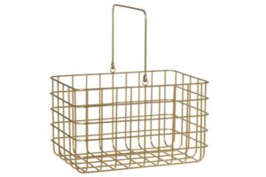 Säilituskorv Shine kuldne 26,5×18,5x h17cm