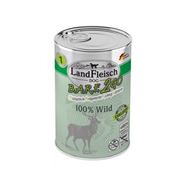 LandFleisch märgtoit koerale Wild 100% metslooma 400g