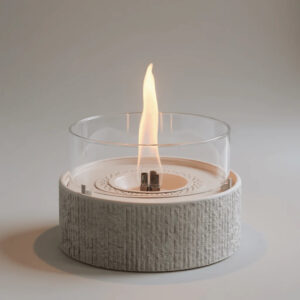 Tenderflame Glow Café 18 lauakamin valge Ø20x h14cm