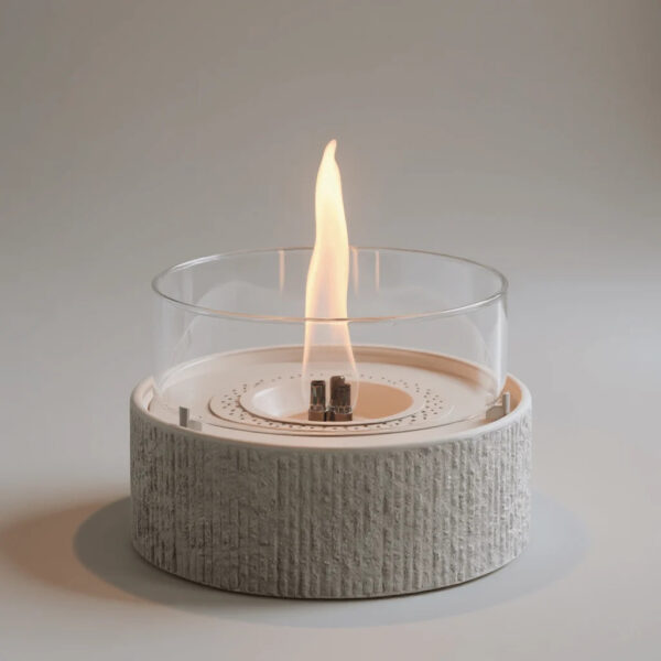 Tenderflame Glow Café 18 lauakamin valge Ø20x h14cm