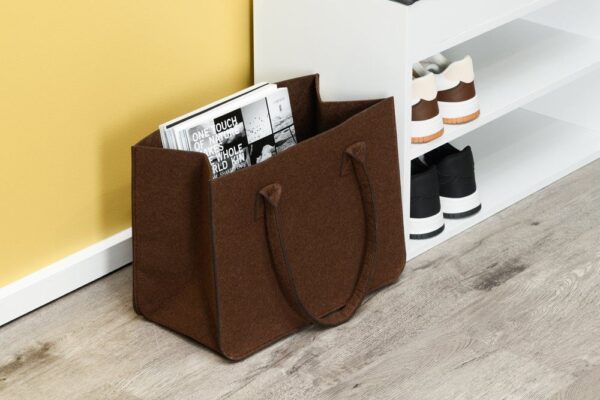 Korv sangadega vildist pruun 38cm