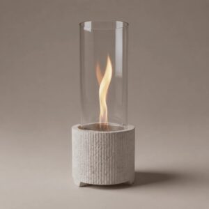 Tenderflame Glow Cycloflame lauakamin valge Ø10x h38cm