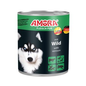 Amora märgtoit koerale Wild veise – hirve 800g