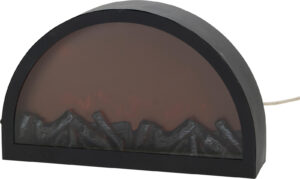 Kaminakujuline LED-latern must 41 cm