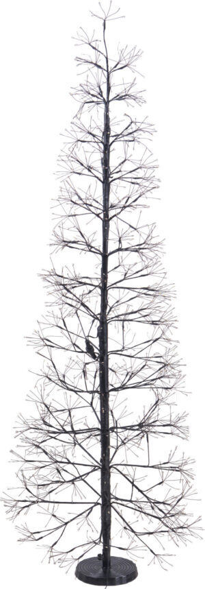 LED-valgustusega dekoratiivpuu must 150 cm 1600 LED