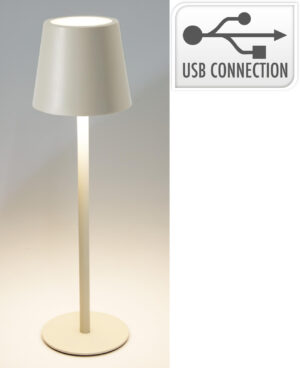 Laetav LED-laualamp valge 36 cm