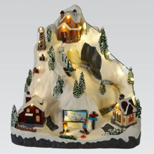 Valgusküla LED Suusamägi 30,5x24x28,5cm 1tk