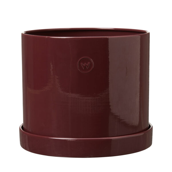 Lillepott Alicia L Ø19x h16cm burgundia