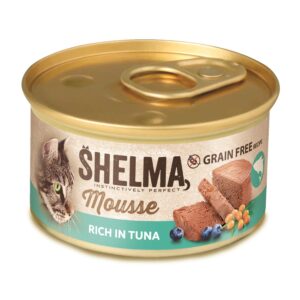 Shelma märgtoit kassile Mousse Tuna, Blueberry & Sea Buckthorn 85g