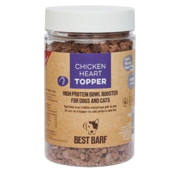 Best Barf külmkuivatatud maius lemmikule kana südame topper 100g