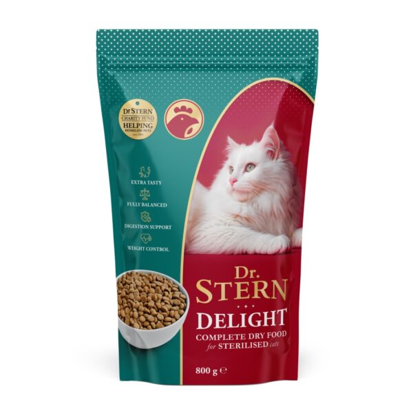 Dr.Stern kuivtoit kassile Premium Sterilised 800g